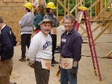 Doug Brandi and HOA Safety and Parking Committee Chair Rob Tarkington (speaking of safety, where's your hard hat Rob?).