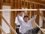 HOA Board Member Josh Denney and Jacylyn McKelvey.