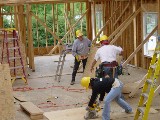 Still more roof panels to be cut.